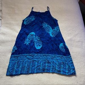 ❤️ Pineapple print beach cover up